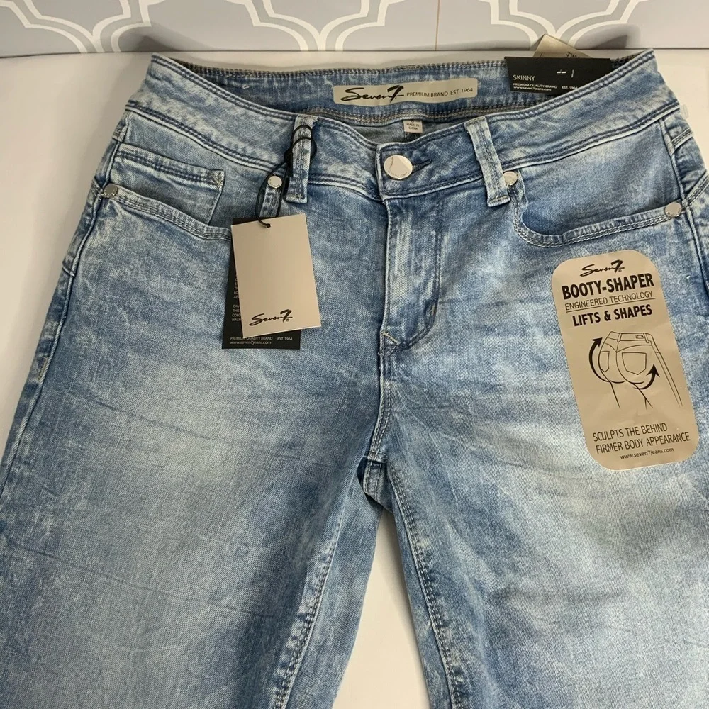 Seven7 Booty Shaper Crop Skinny Jeans